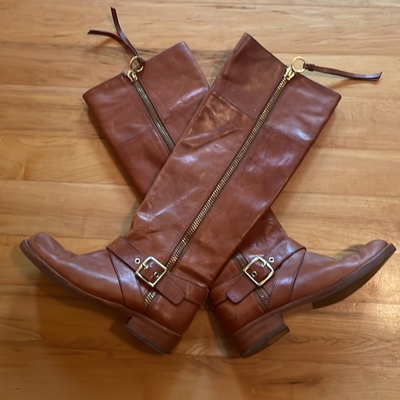 Coach brown leather knee boot - Picture 5 of 8